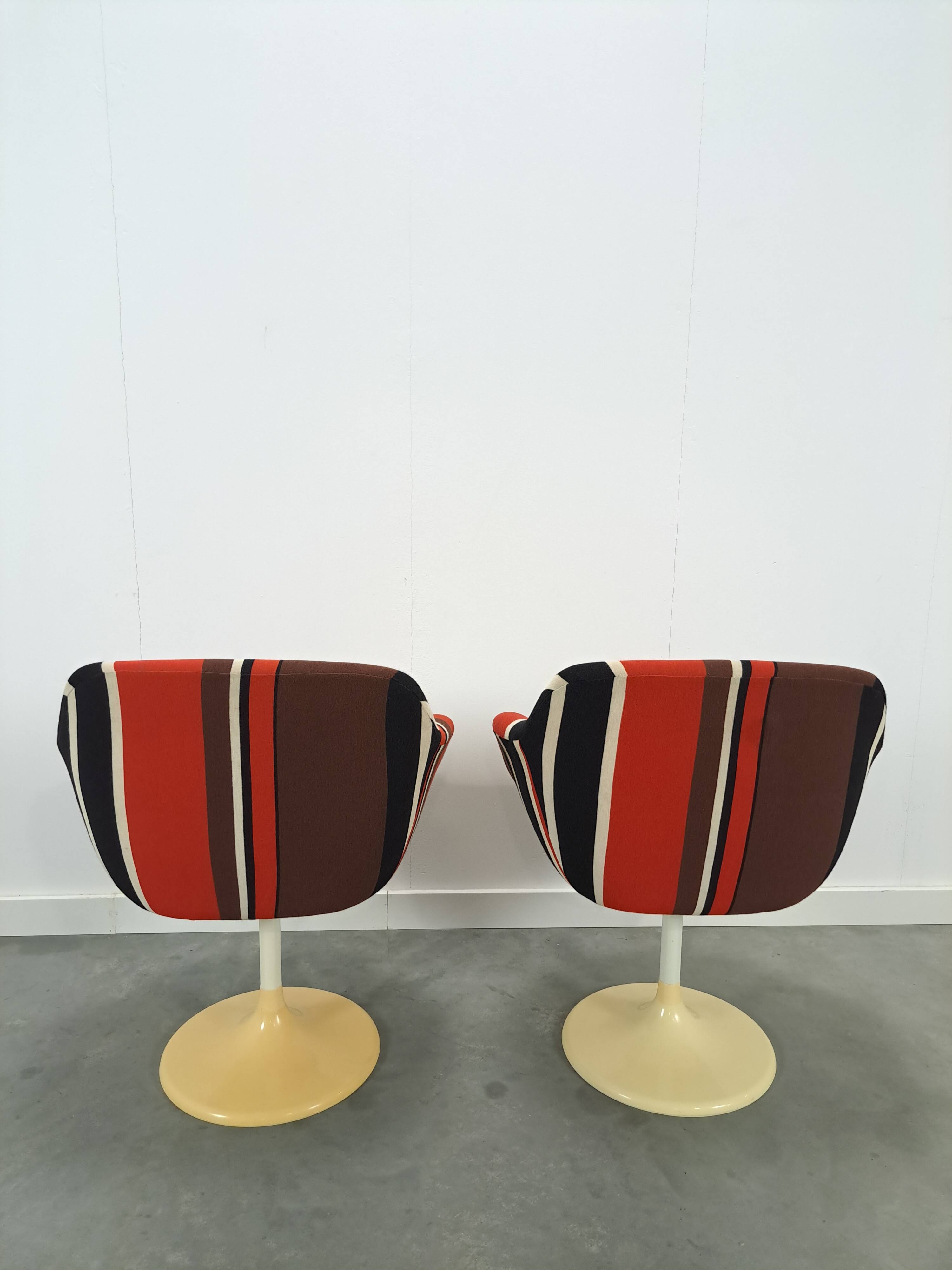 Design stoelen Erzeugnis Lusch, draai fauteuils