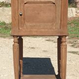 Natural wood bedside table