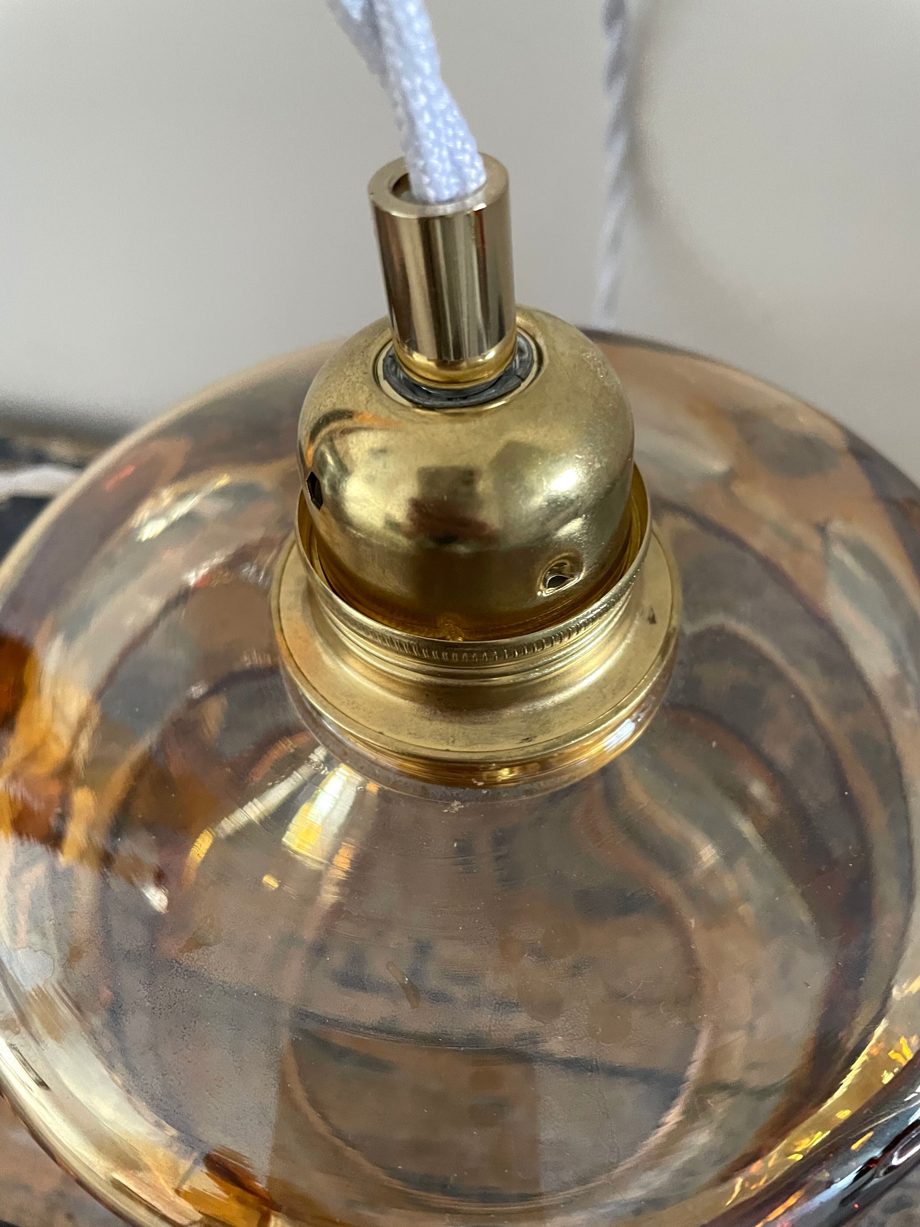 Vintage murano glass pendant lamp