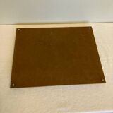 Plateau miroir en laiton chromé année 50 60