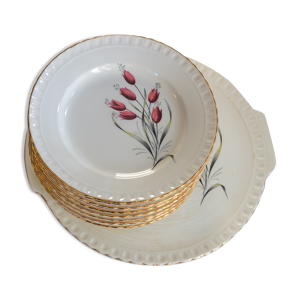 12 assiettes dessert