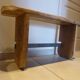 wooden bench old solid walnut