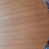 Scandinavian expandable vintage teak round table