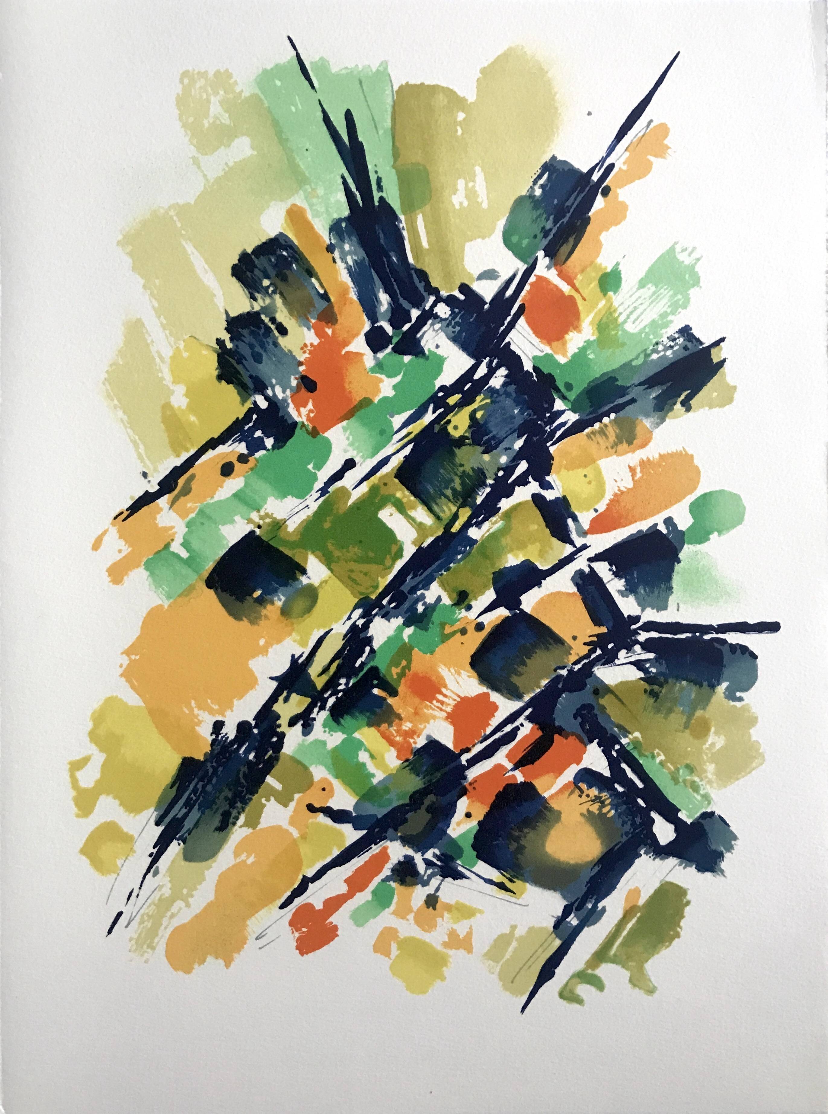 Alfred MANESSIER, Villa Montmorency, 1978. Original lithograph