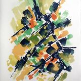 Alfred MANESSIER, Villa Montmorency, 1978. Original lithograph