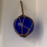 Blue fishing float