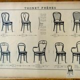 Set of 4 chairs THONET N°31, circa 1880, new cannages