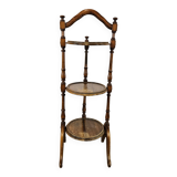 70s coffee table in walnut with closable shelves