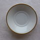 4 tasses à café et soucoupes en porcelaine de Limoges Haviland-modèle Florentine Or