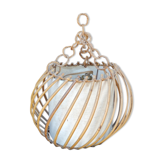 Vintage rattan pendant lamp