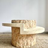 Magnussen ponte travertine coffee table