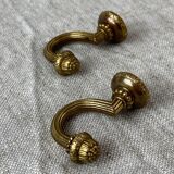 Solid brass coat hooks
