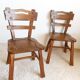 Paire de chaises brutalistes style ranch