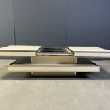 Vintage coffee table by Willy Rizzo for Mario Sabot, 1970s