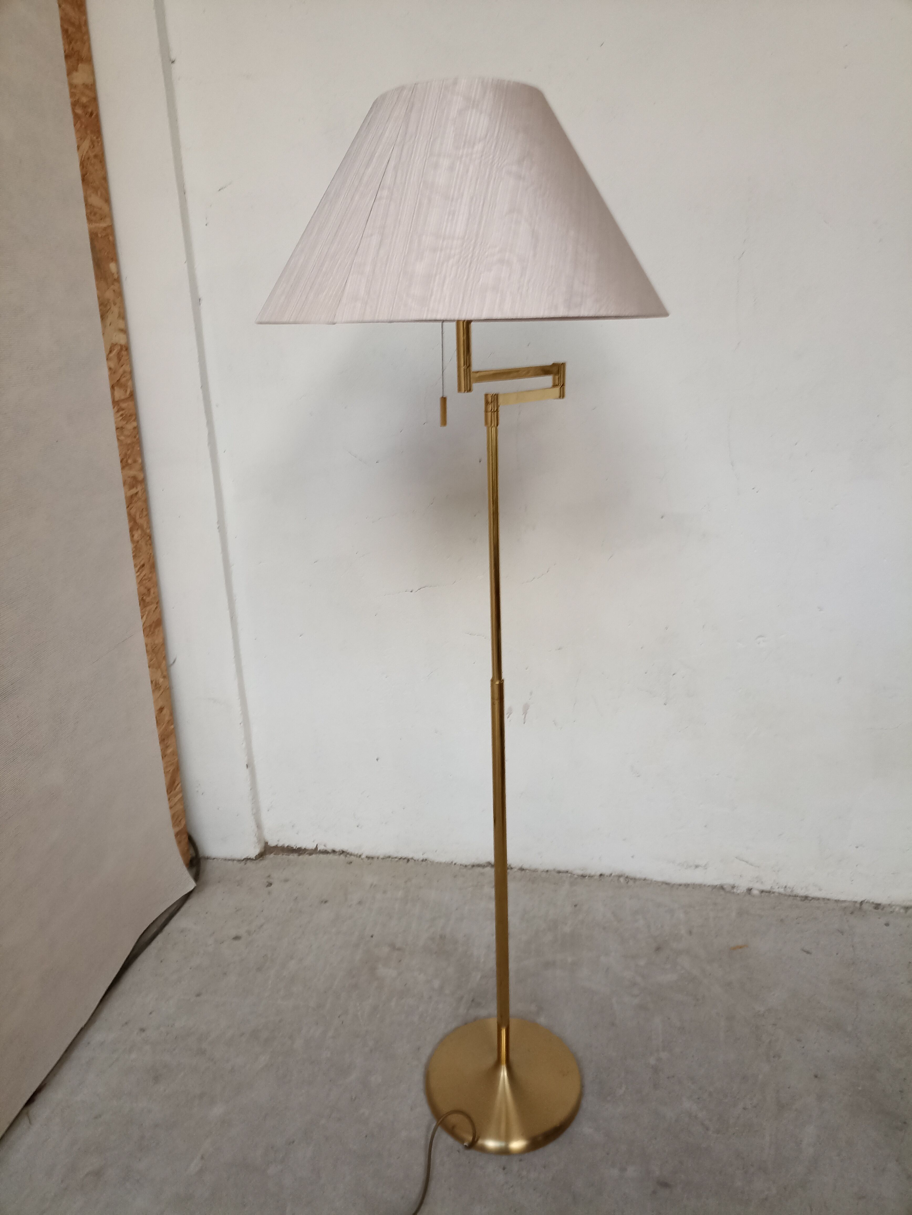 Solid brass floor lamp