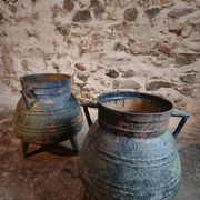 Set of antique cast iron pots (cauldrons), France, 1880–1900