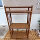 Vintage rattan shelf and canning