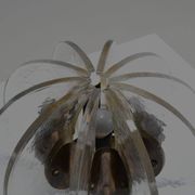 Beautiful Murano glass and brass table lamp, Italy 1950s