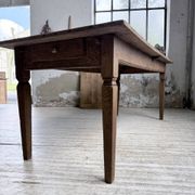 Solid oak farmhouse table with extensions (190-280cm) 1950