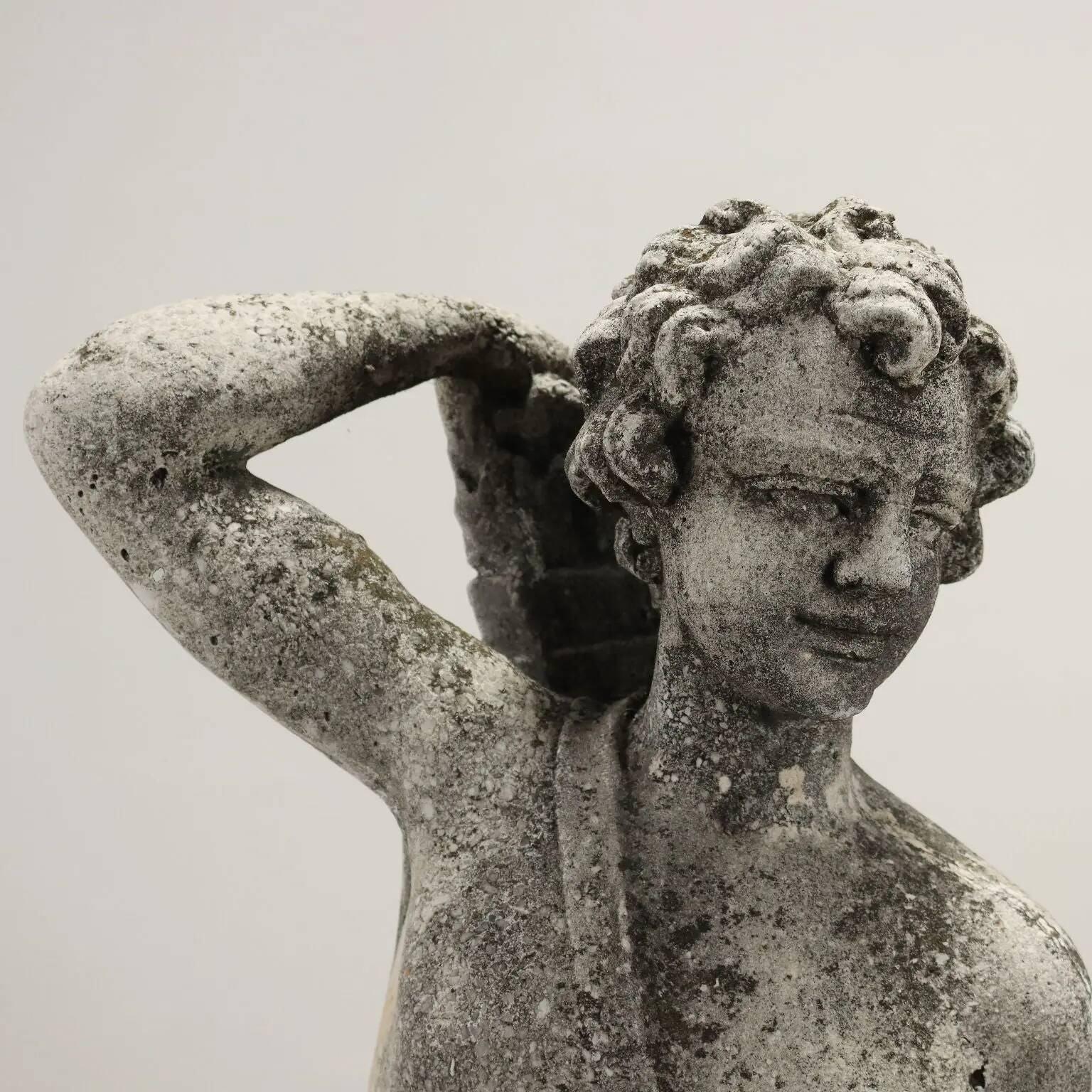 Ancient garden sculpture in terracotta Apollo Italy 20th Century