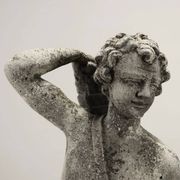 Ancient garden sculpture in terracotta Apollo Italy 20th Century