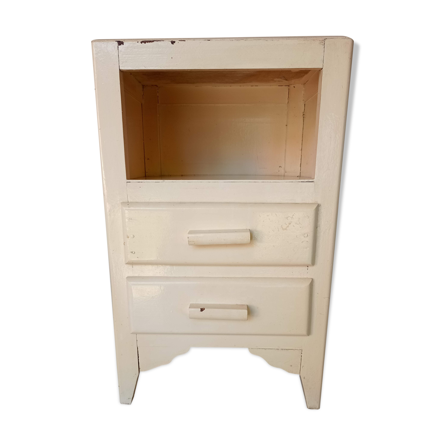 Old storage cabinet with two drawers