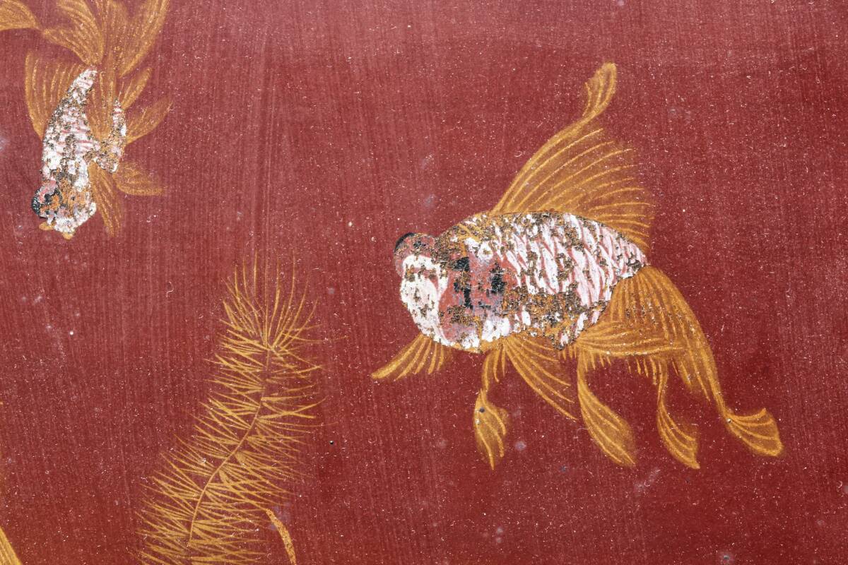 Pair of lacquered wooden panels, fish, Vietnam, Tran Van Ha (1911-1974)