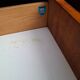 Pair of teak bedside tables