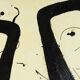 Personnes, Techniques mixtes sur hardboard, 82 x 41cm (Set)