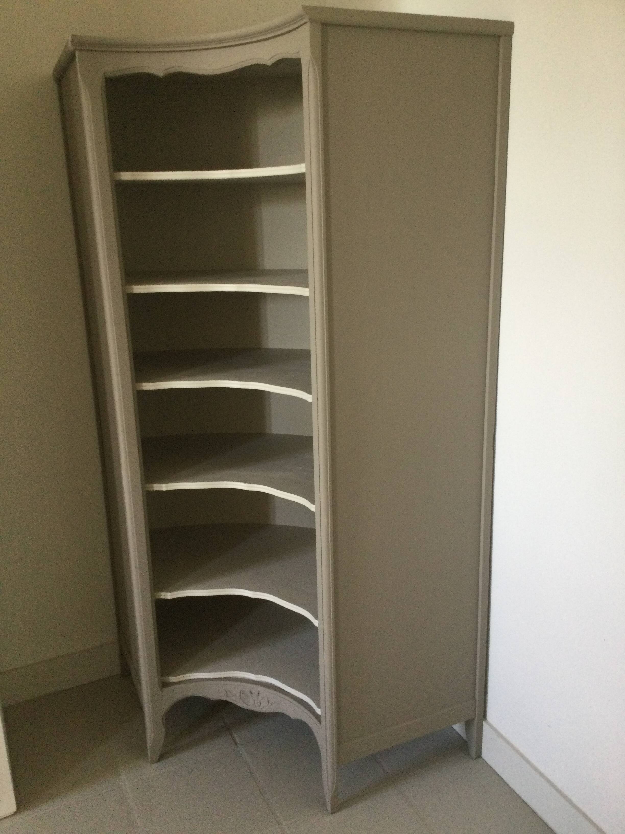 Antique library corner unit