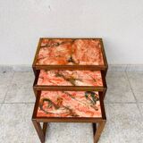 1960s marble nesting coffee table