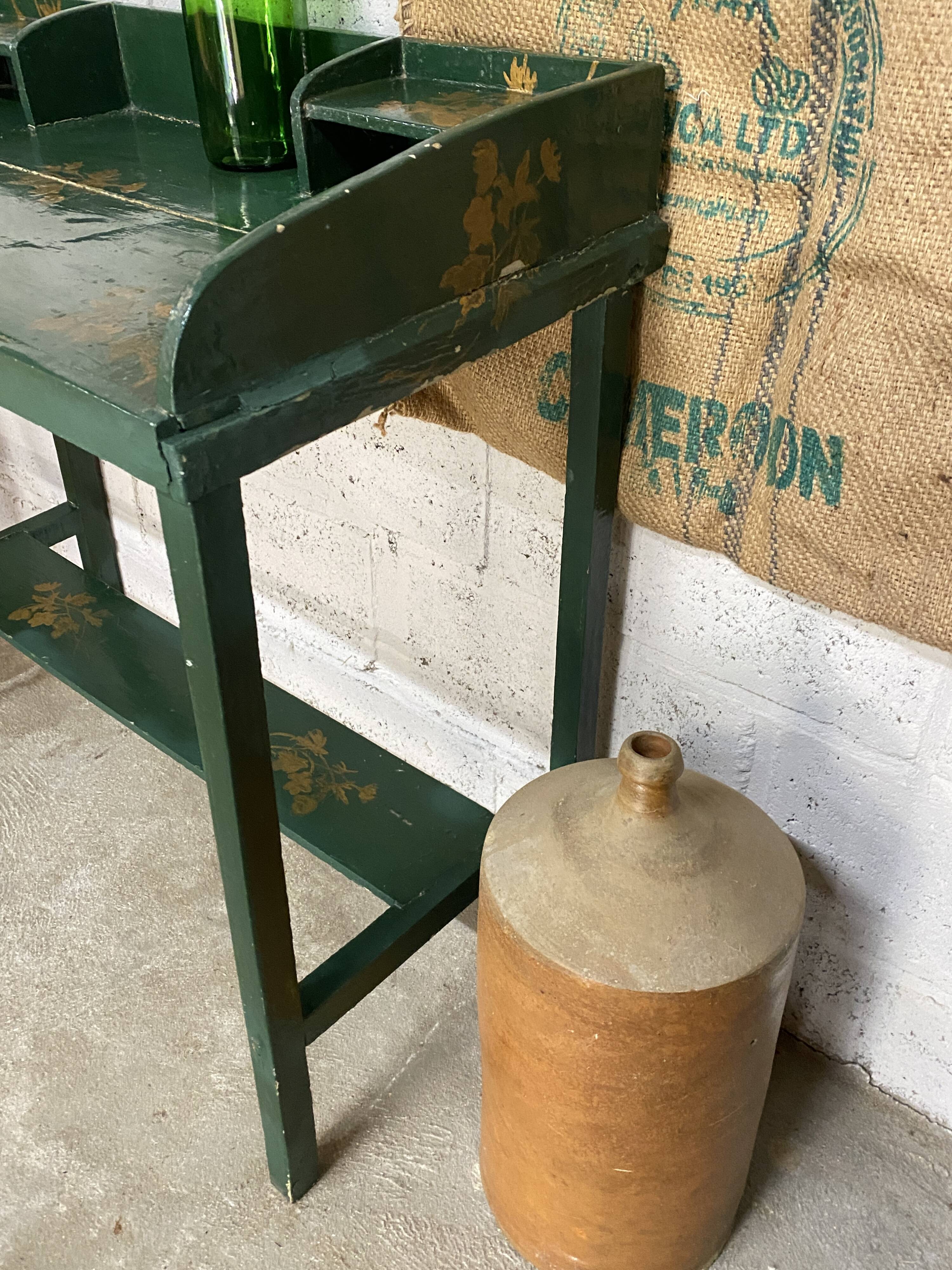 Patinated hairdresser's cabinet