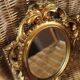Mirror gilded wood worked vintage