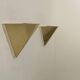 Pair of vintage geometric wall lights, Brass, France 1970