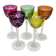 Set of 5 antique cut crystal glasses, double colour, 19 cm – Baccarat – Model S1136 – circa 18.