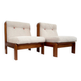 Guilleumas armchair. Upholstered in raw. Spain 70s
