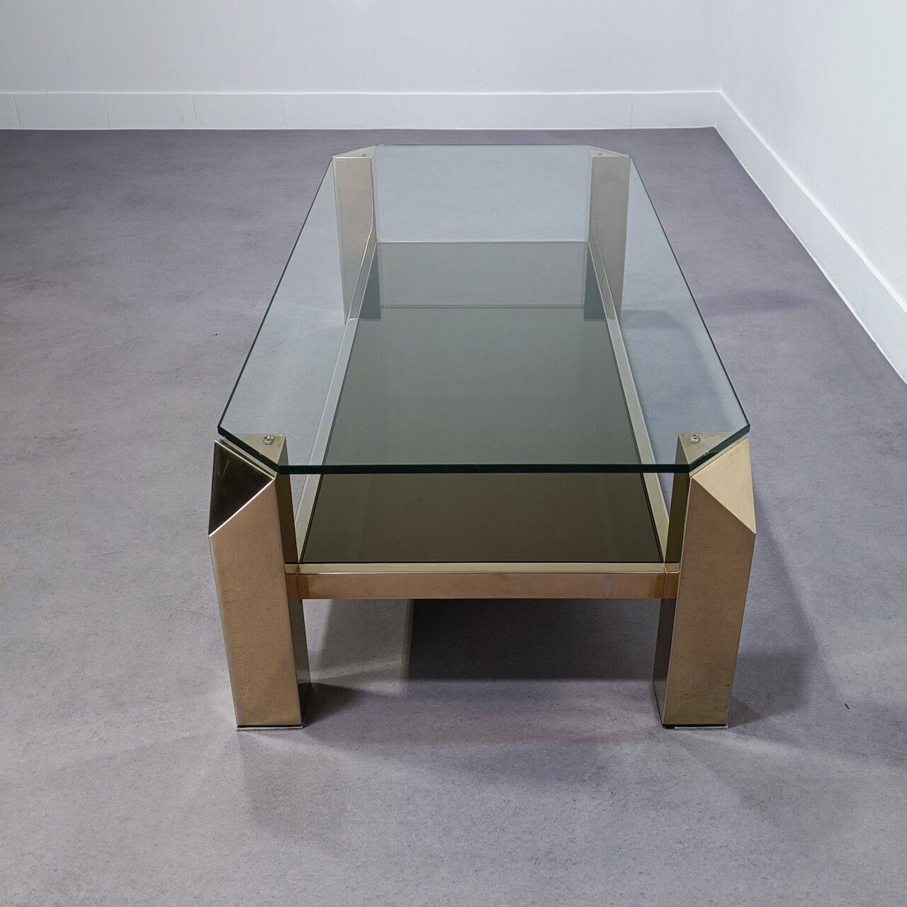 Classic Belgo Chrome coffee table