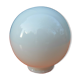 Small globe, white opaline ceiling lamp, vintage