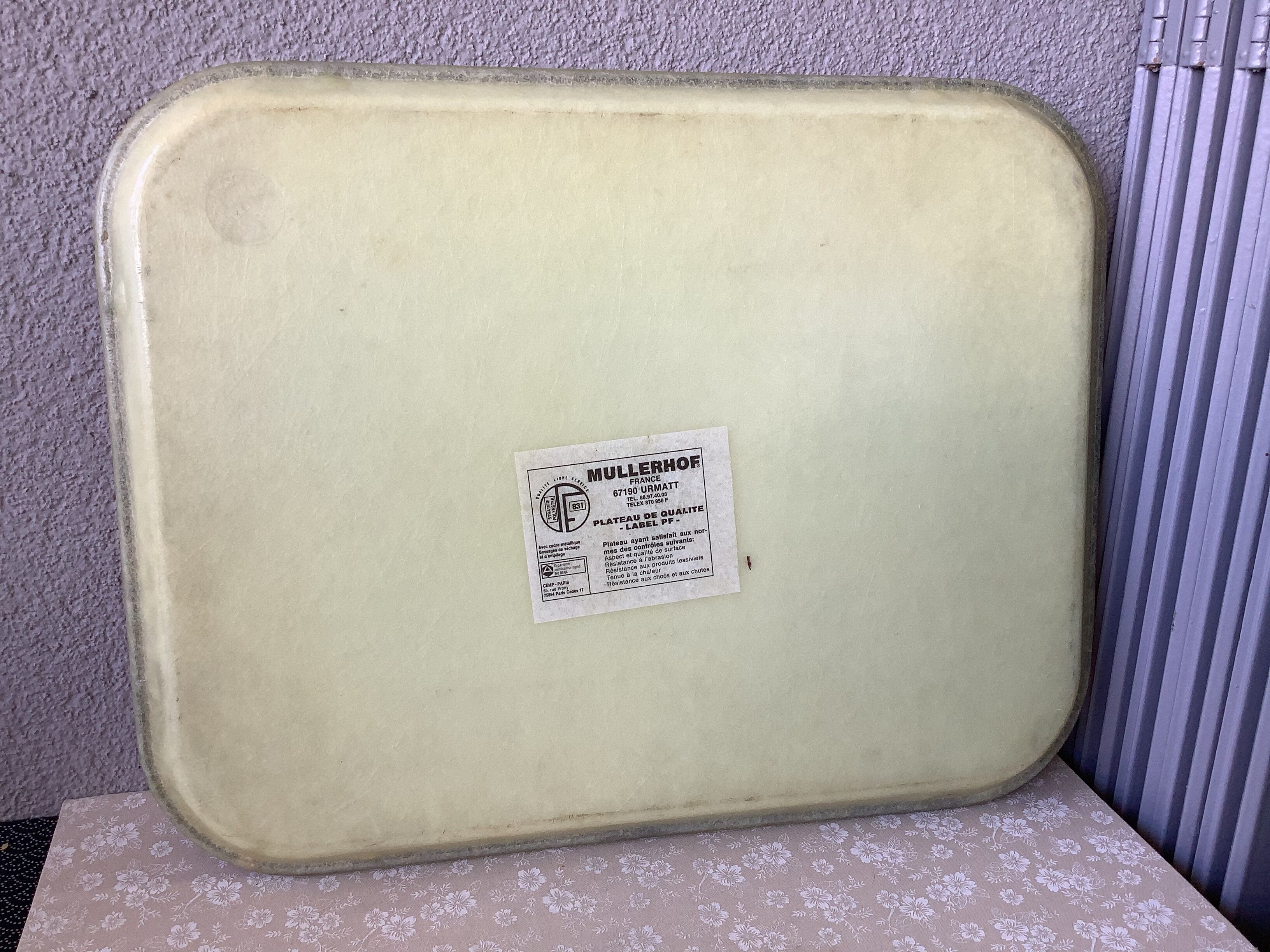 Mullerhof fiberglass tray