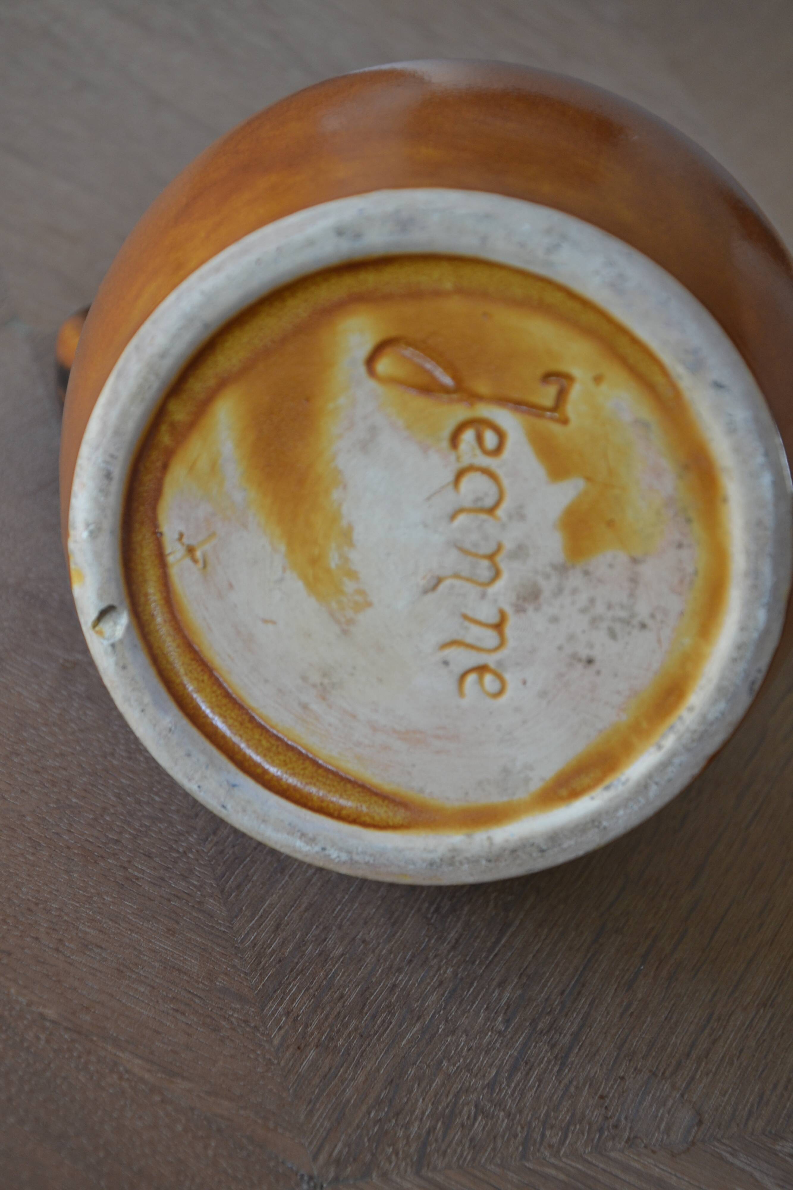 Pichet Poet Laval signé Jeanne