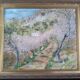 Impressionist oil on panel, spring landscape, signed, framed