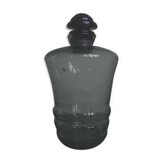 Old blue glass carafe
