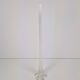 Art Nouveau French Gladioli Fluted Glass Vase, 1920s