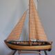 Wooden boat model sailboat