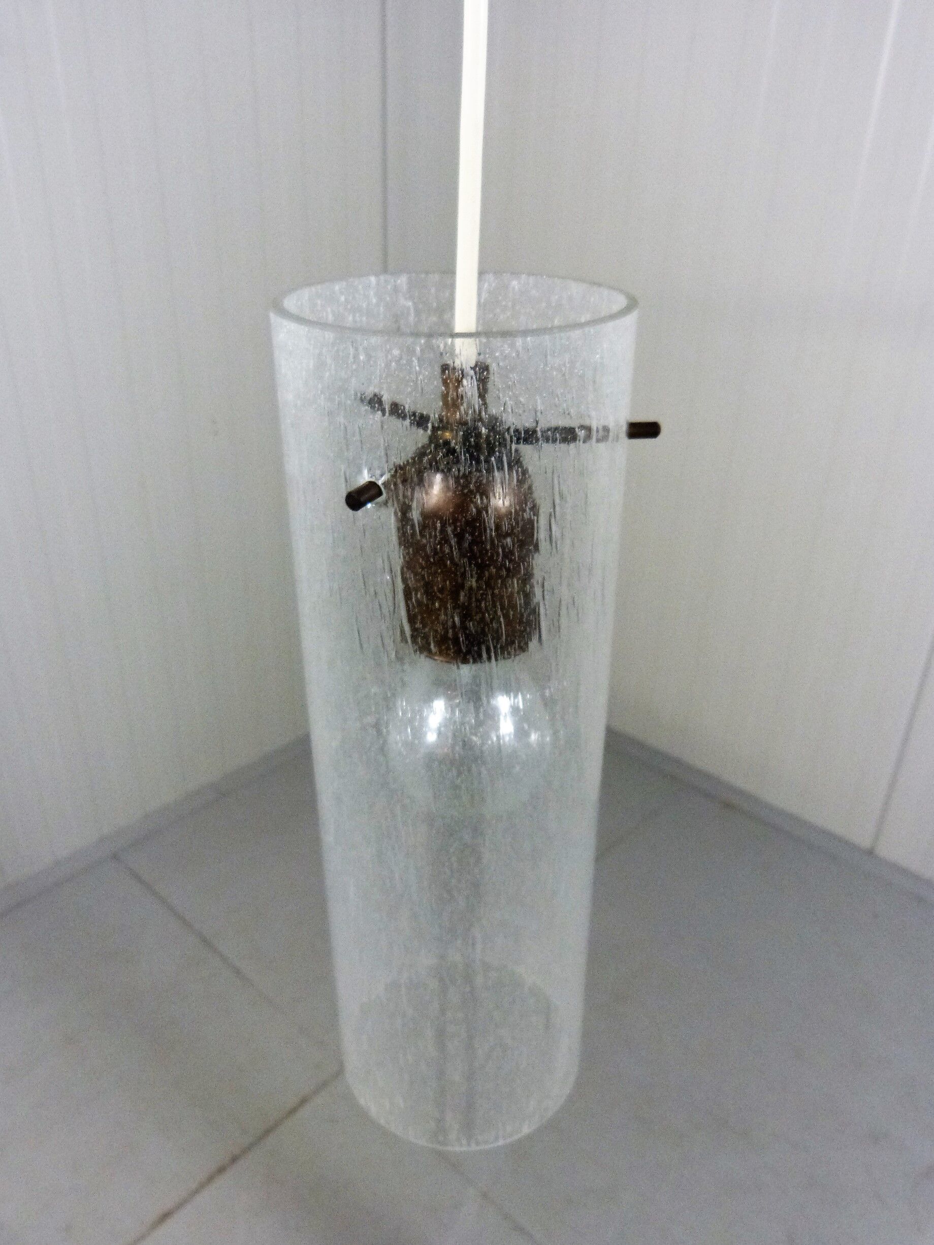 Vintage Kaiser Leuchten glass hanging lamp, 1960’s