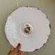 Vintage lampshade pendant light in green enameled sheet metal