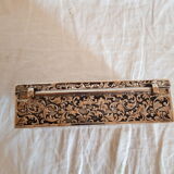 Silver metal jewelry box from the 50s