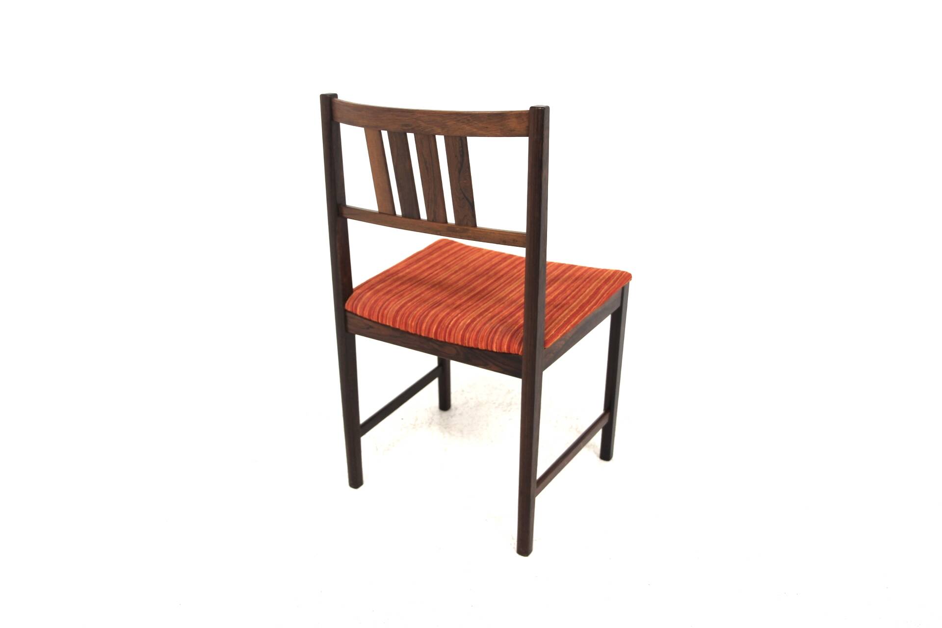 Set of 4 Scandinavian walnut chairs, Sweden, 1960