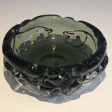 Coupe en verre fumé à décors de requins