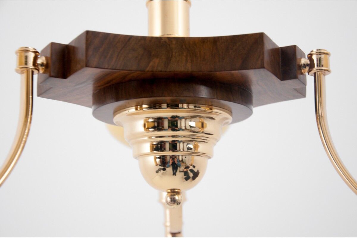 Art deco chandelier, Poland, 1960s